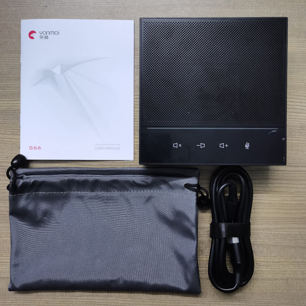 YANMAI G66 300mA Type-C Conference Microphone 2-in-1 Conference Mic 360-Degree Voice Pickup for Office YANMAI G66 300mA Type-C Conference Microphone 2-in-1 Conference Mic 360-Degree Voice Pickup for Office